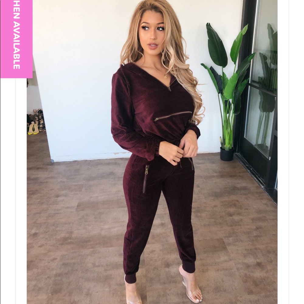 Velvet matching set
